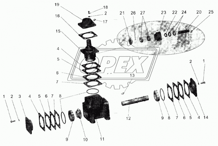 101-3426052 Прокладка регулир. МАЗ